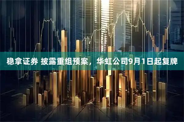 稳拿证券 披露重组预案，华虹公司9月1日起复牌